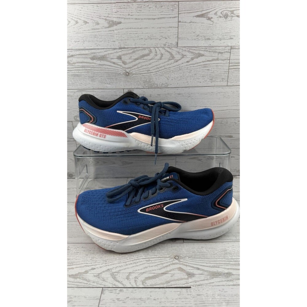 Brooks Glycerin GTS 21 120409-1B-496 Blue 6.5B Womens Sneaker Running Shoes #93